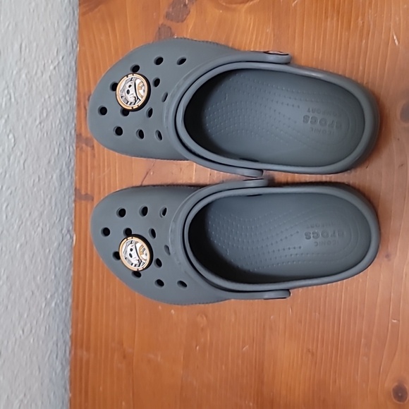 CROCS KIDS RUBBER WATERPROOF GRAY SLIP ON SANDAL SIZE C13 - Picture 8 of 8